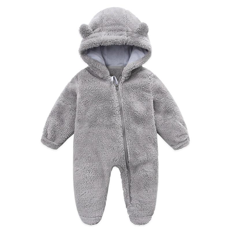 Newborn Baby Boys Girls Bear Ear Fleece Jumpsuits Outfit Long Sleeve Hooded Romper Winter Warm Snowsuit Clothes Newborn Baby Boys Girls Bear Ear Fleece Jumpsuits Outfit Long Sleeve Hooded Romper Winter Warm Snowsuit Clothes