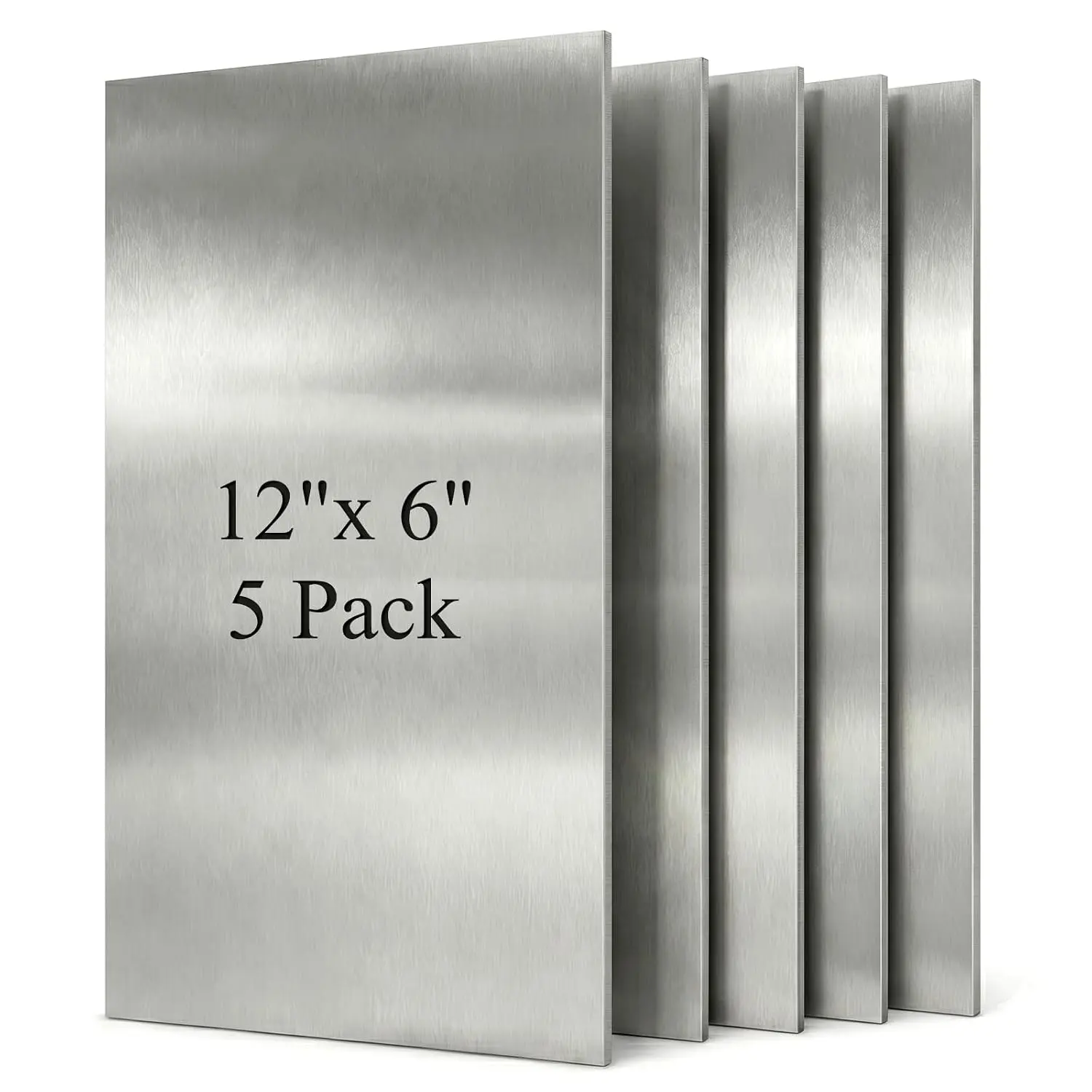 5 Pack Sheet Metal Plates, 20 Gauge12 x 6" Heavy Duty Carbon Steel Precision CNC Cut Flat Metal Sheets with Anti Rust Oil Finish for Auto  Repair Crafts and DIY Projects
