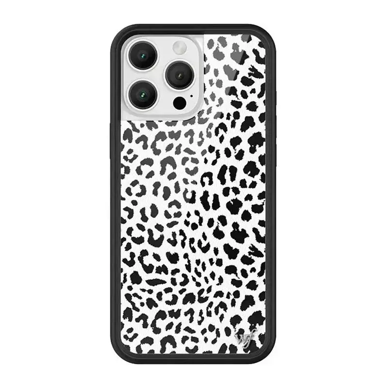 Wildflower I Love ME Leopard Smartphone Case - Soft Edge Shockproof Back Cover with Protection, Fits iOS iPhone 17,16,15,14,13,12 Pro Max Plus, Lovely Eye WF Mobile Phone Accessory