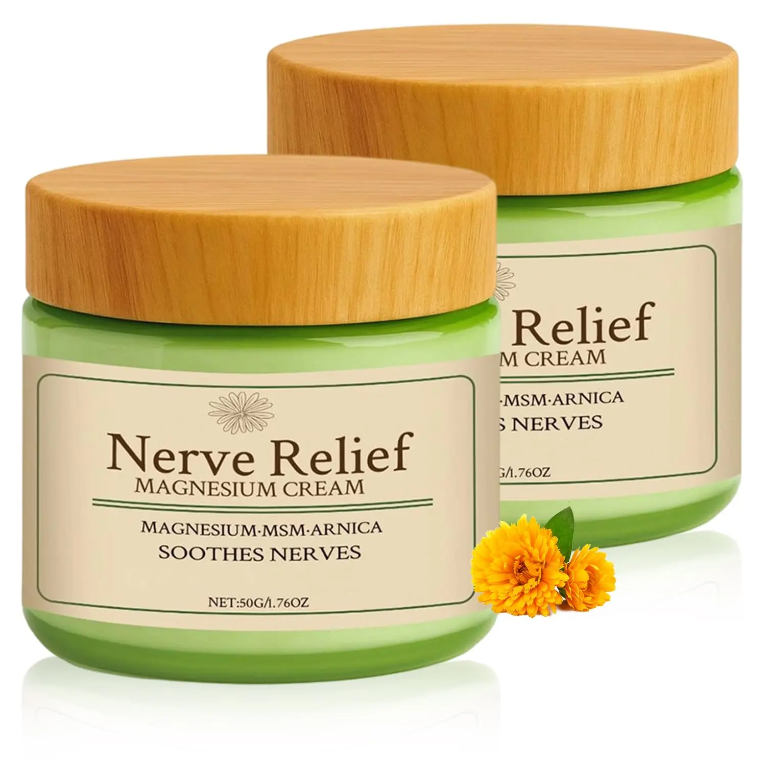 Nerve Relief Cream, With Msm & Arnica, Total Relief Cream for Muscle Relaxation, Deep Hydrationno Irritation, No Residue
