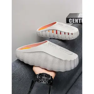 2026 Men's EVA Thick-Sole Non-Slip Slip-On Slippers, Dual-Use for Outdoor and Beach