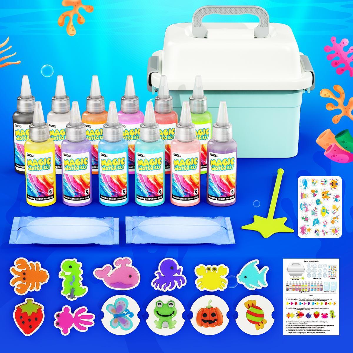 DIY 3D Water Elf Kit, Colorful DIY Water Elf Making Kit, Floating Toy, Handmade Pigment Watercolor Painting Kit, Suitable for 3+ #GLOBAL PICKS