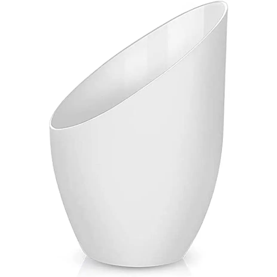 2 Pack Plastic Lampshade,5.7 inch High,4.1 inch Diameter,1.65 inch Fitter,Replacement Plastic Lamp Shade for LED Floor Lamp [White]