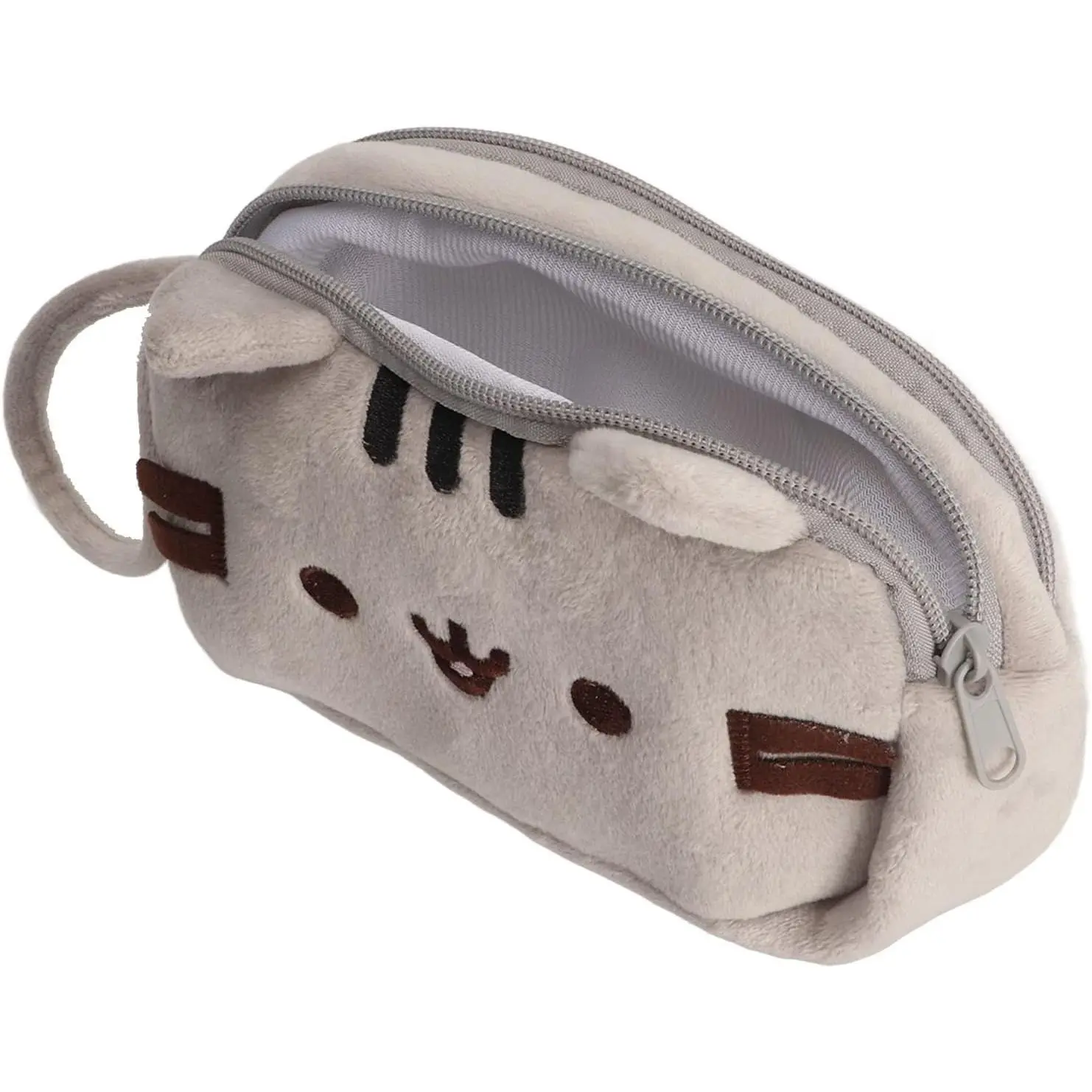 Pencil Pouch, Pencil Bag Kitten Toiletry Bag Cute Stylish Soft Canvas Multi Purpose Cat Makeup Bag Cat Pencil Case Universal for Outing Travel Office