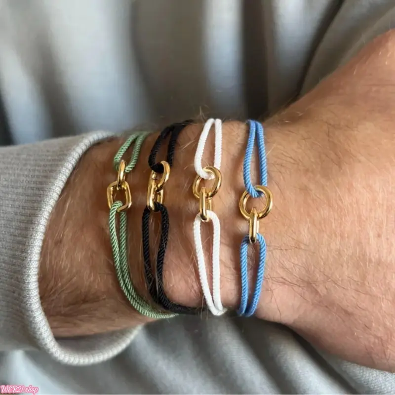Adjustable Milan Rope Cross CCB Bracelet | Viral Summer Niche Unisex Wrist Jewelry, Trendy Unique Stackable Hand Accessory, Minimal Stylish Ornament for Beach Vacation Street Daily Outfit Summer Holiday Gift