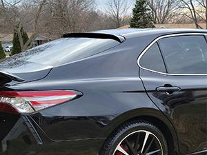 Roof Spoiler Compatible with 2018-2023 Toyota Camry All Model Rear Window Wing Painted Black