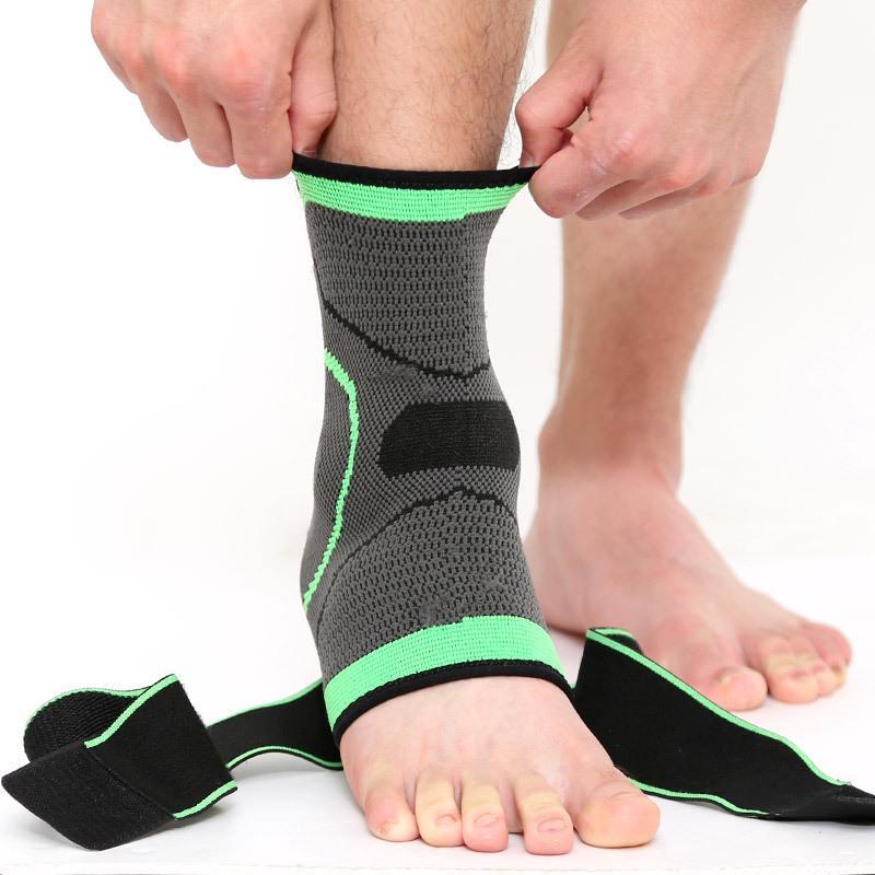 Ollas Ankle Support Brace, Adjustable To Wrap Around The Ankle, Suitable For Football, Basketball, Volleyball, Running Healthcare Tool Man Green（1Pc）