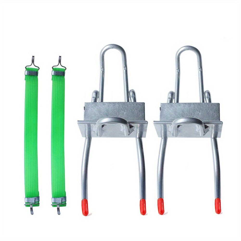 Tree Climbing Tools Set, Outdoor 2 Climbing Equipment & 2 Elastic Strap, Elastic Strap & Climbing Grip Set, Non-slip Special Climbing Stairs Pole Spikes for Boots