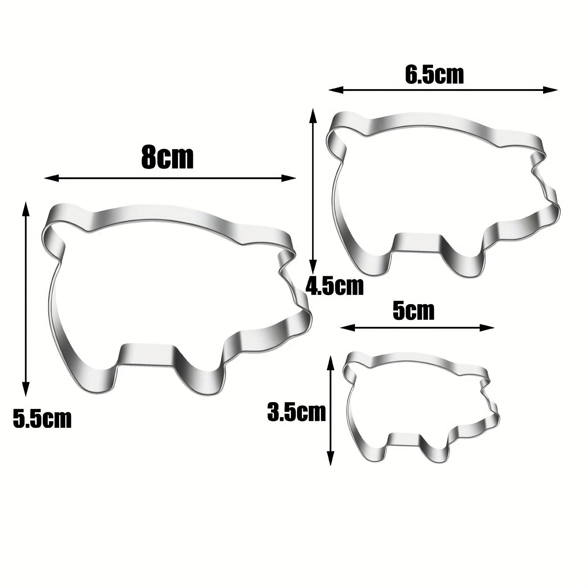 Stainless Steel Cookie Cutter in The Shape of a Pig