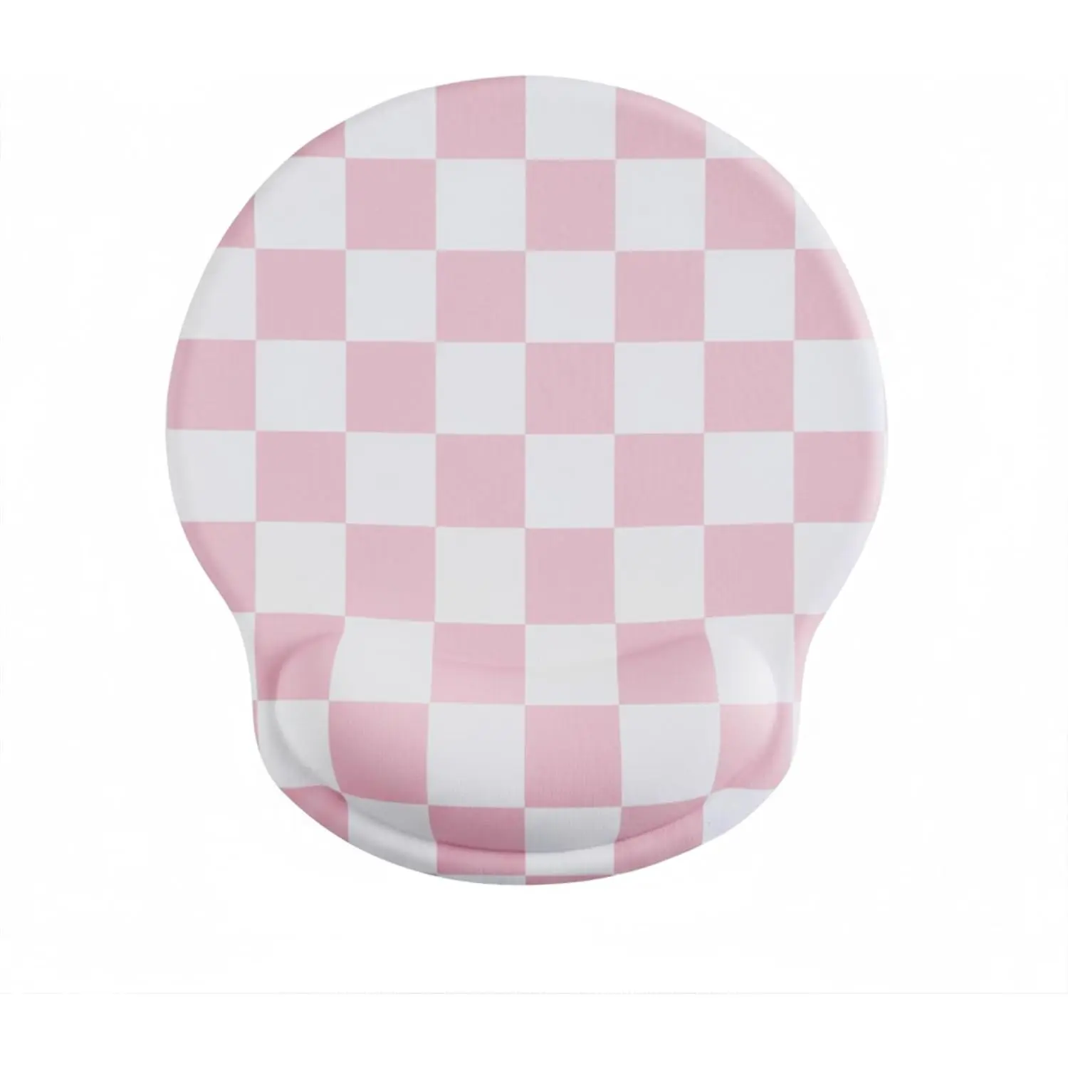 Cute Modern Mousepad with Gel Wrist Rest, Synthetic Cloth Laptop Desk Pad, Wrist Support for Women, Office Gaming Desk Accessory