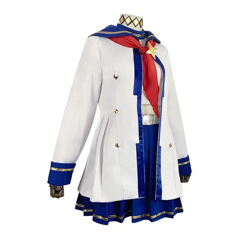 New Game Umamusume: Pretty Derby Oguri Cap Cosplay Costume Wig White Sailor Uniform Skirt Coat Adult Woman Lovely Carnival Suit