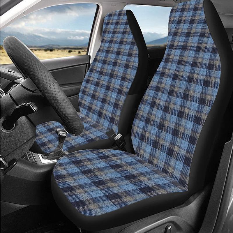 Checkered Pattern Car Seat Cover, Durable Polyester Car Seat Protector, Universal Seat Protectors for Cars, Suvs, Sedans, Truck Cushion Protector