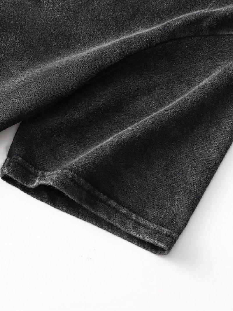 Men's God's Art on Display Print Round Neck Tee, Regular Fit Casual Short Sleeve T-shirt for Daily Wear, Men's Top for Summer, Tropical