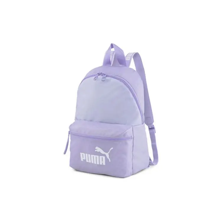 Puma Core Base Backpack for Students – Casual Fabric Sport Bag in Lavender Purple