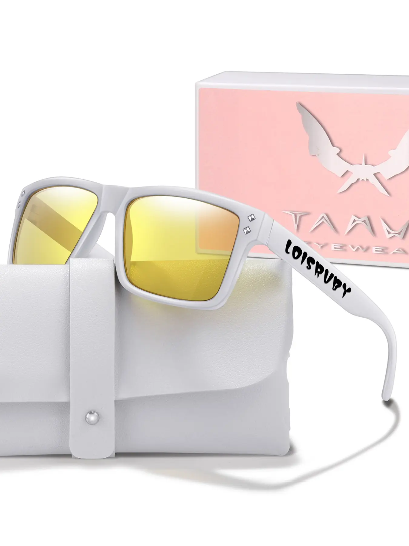 Classic Women's Sunglasses with Case, Trendy Accessory for Music Festivals, Outdoor Travel, Beach Glasses, Gift Ideas