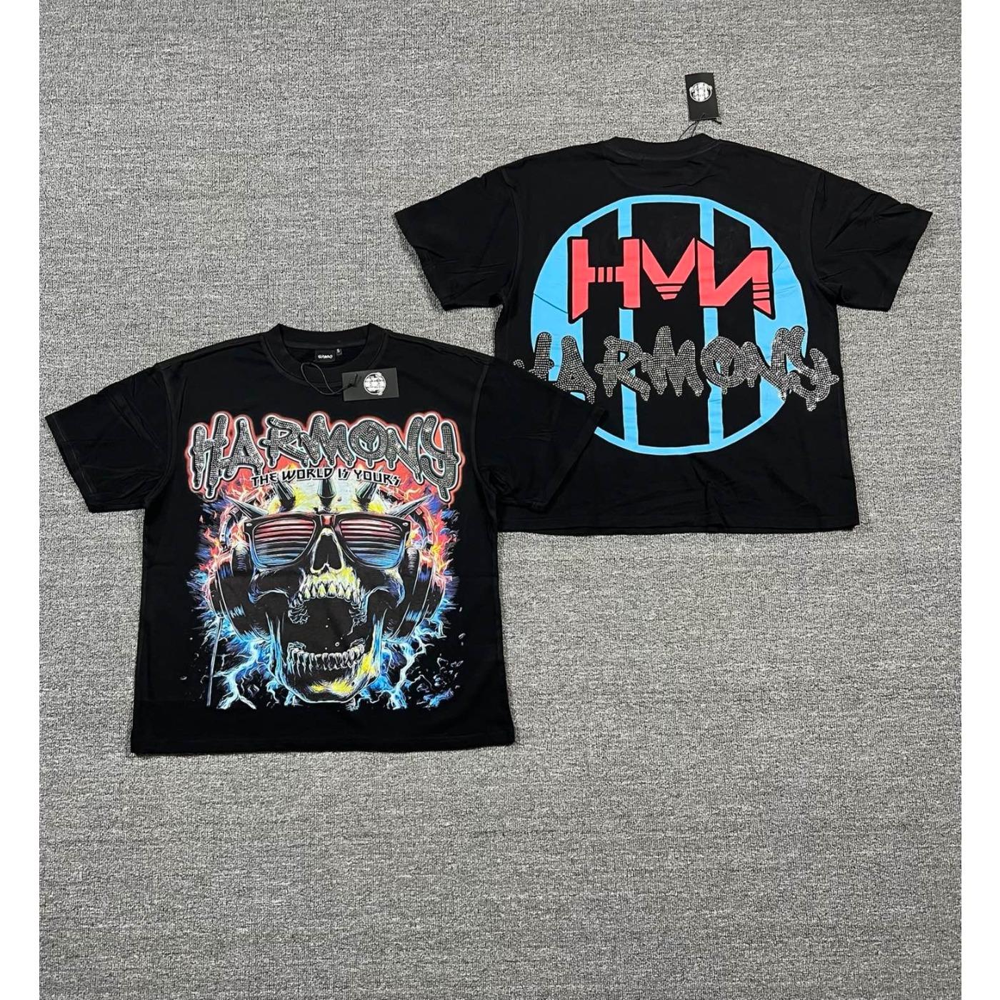 Y2K Vintage Washed Streetwear T-Shirt, Shiny Rhinestone Diamond Graphic, Crew Neck Cotton Oversized Short Sleeve Hip Hop Tee For Men