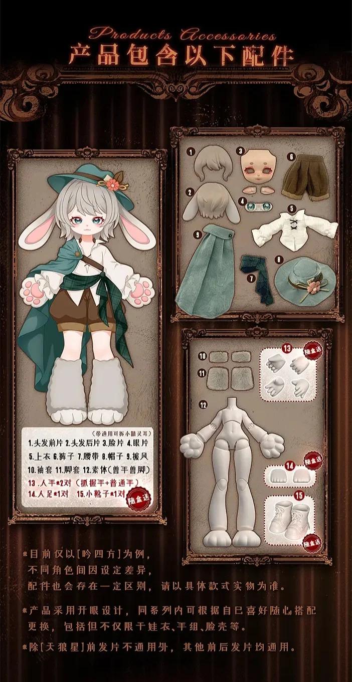 ForMoon 1/12 BJD Series Blind Box Figure