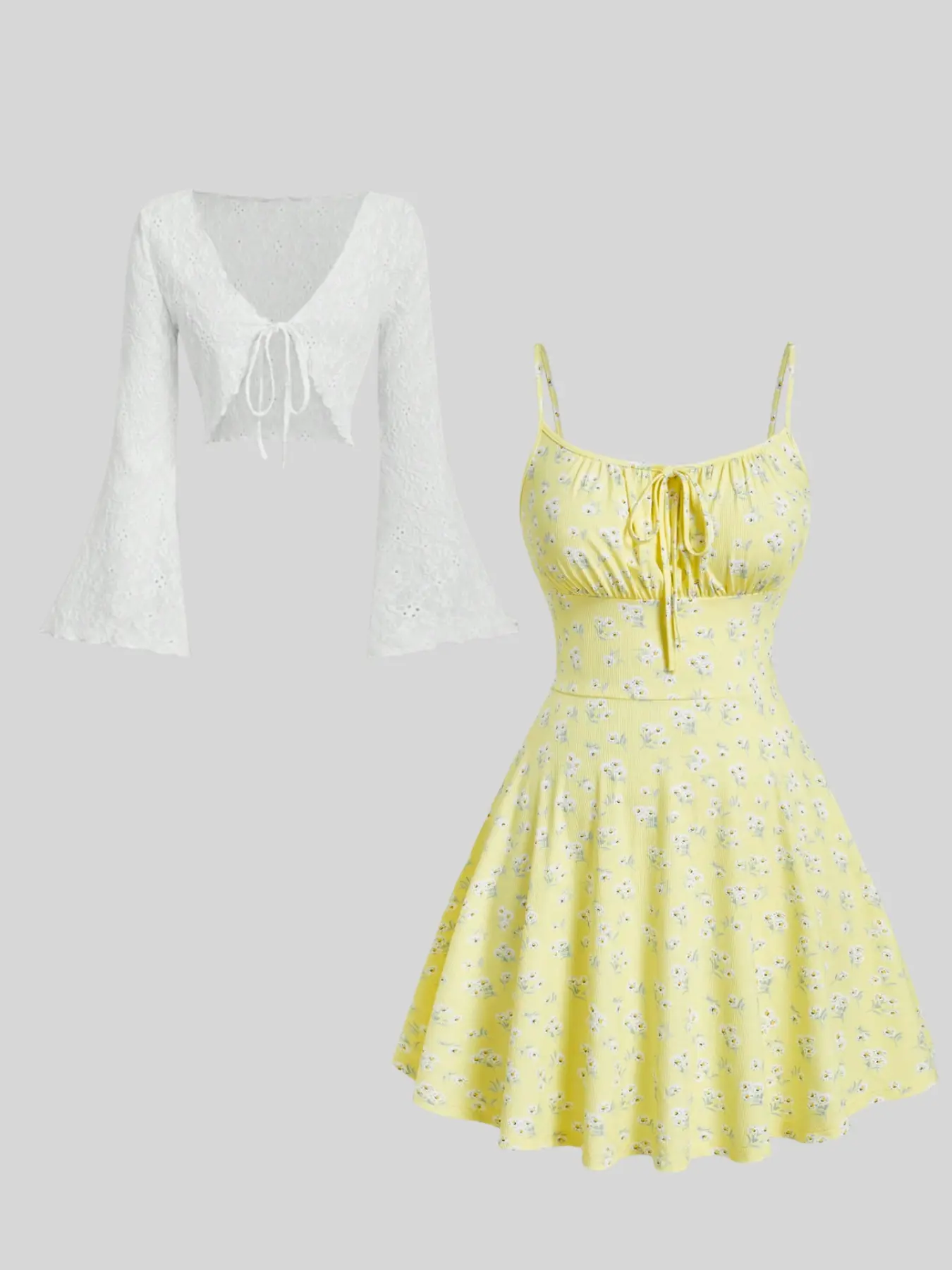 The latest trendy women's suspender dress in the summer with comfortable small exterior set