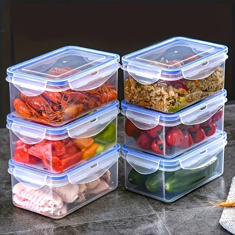Premium Food Storage Container Set, Suitable for Kitchen and Restaurant Organization - Sealed, Transparent, Stackable, Freezer and Microwave Safe with Quick-Release Lids