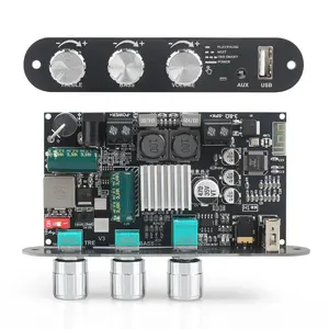 ZK-1001U Mono Amplifier Board with TWS, 100W Power Output, Vehicle Amplifier Wide Voltage Input 9-24V, Supports B/AUX/Bluetooth