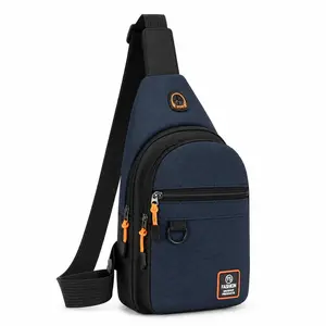 Men'S Chest Bag, Single-Shoulder Crossbody Biker Bag, Large Capacity, Wear-Resistant, Cycling Waist Bag, New Commuter Bag