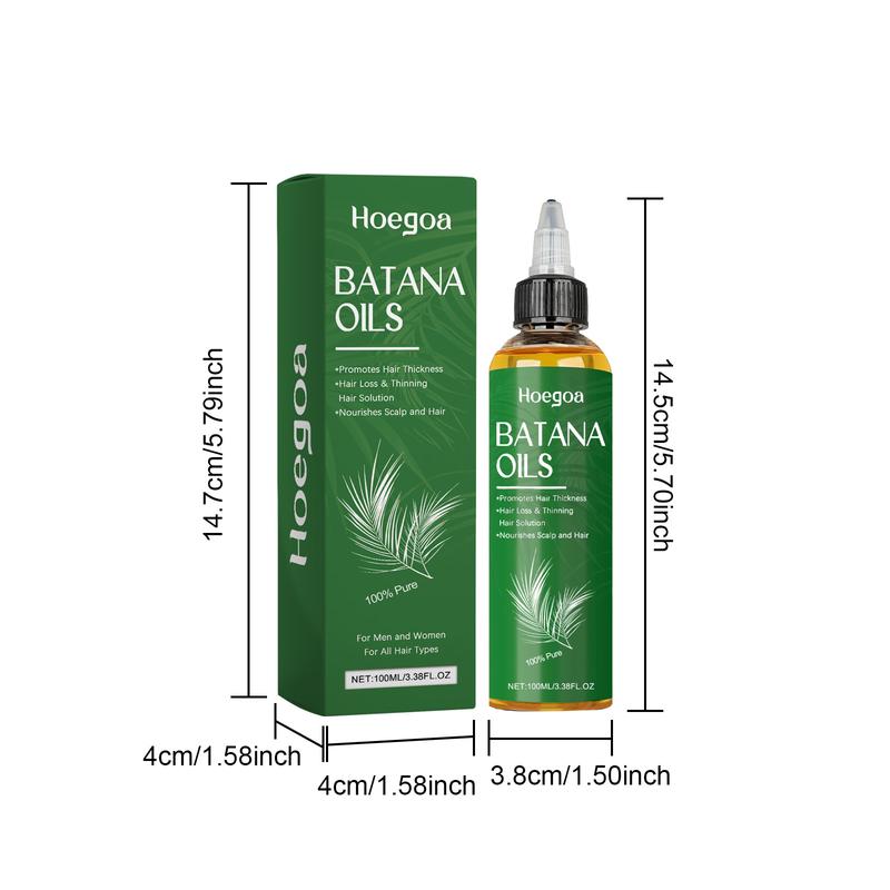 100% Pure Batana Oil from Honduras – Hair Growth & Scalp Treatment for Thicker, Fuller Hair – Nourishes Roots, Treats Hair Loss, Repairs Split Ends – 3.38 oz Natural Oil for Men & Women