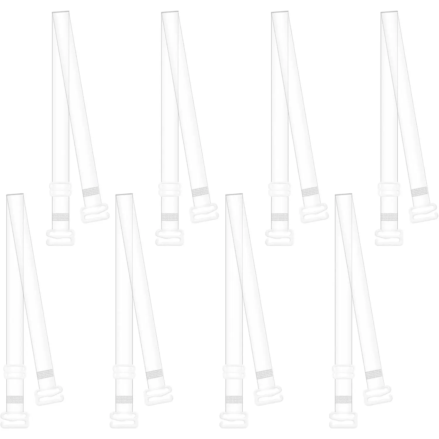 4 Pairs Clear Bra Straps for Women Invisible Bra Straps Adjustable Clear Straps for Bra, Non-Slip Invisible Shoulder Strap