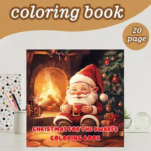 Christmas Coloring Book, Stress Relief Design, 7.9in X 7.9in, Thick Paper, Hand-Drawn Patterns, Perfect Gift for Holidays and Parties