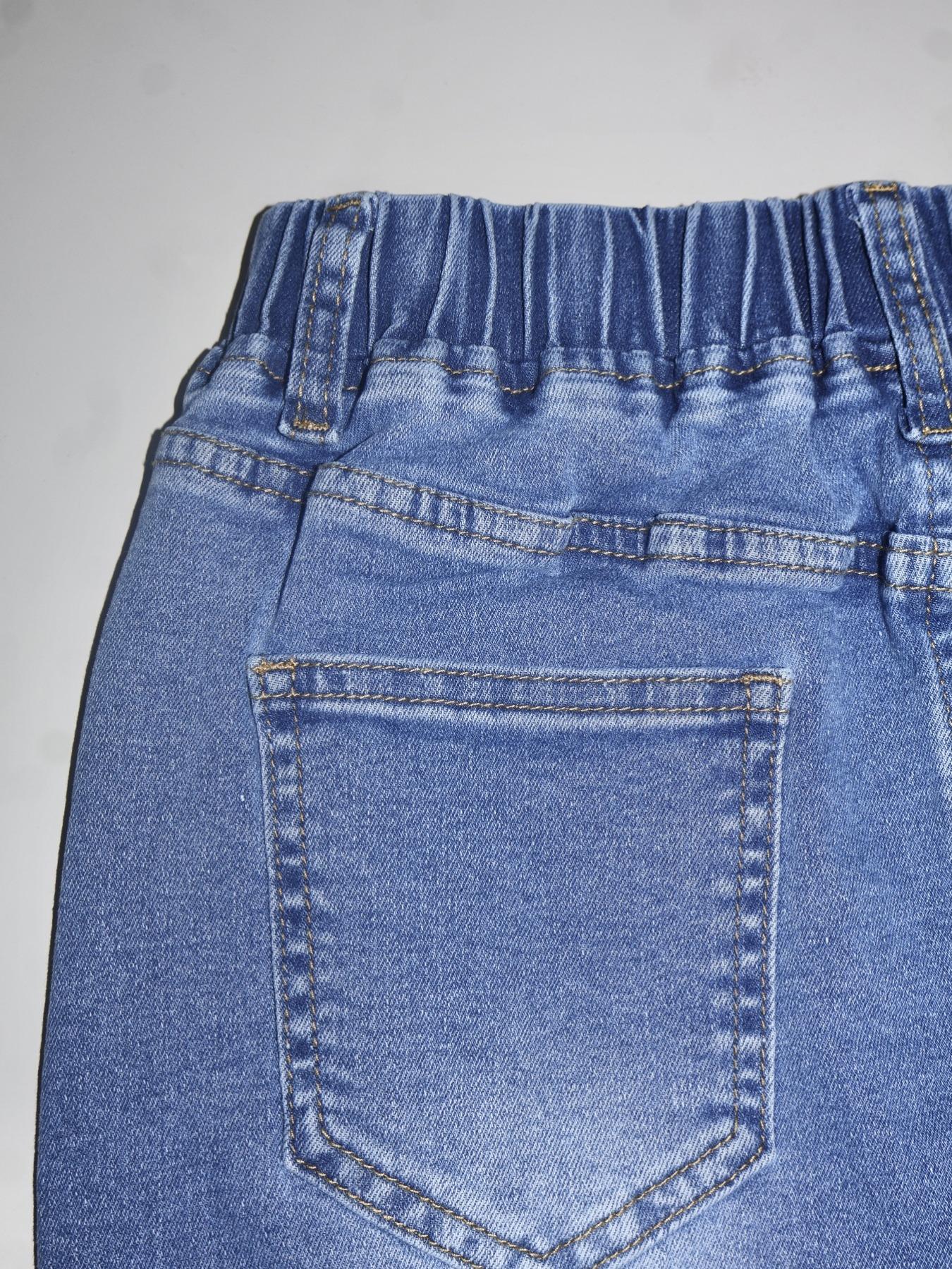 Women's Ripped Distressed Denim Skirt Elastic Fitted, Fashion Casual Short Skirt for Daily Outdoor Wear, Ladies Bottoms for Summer