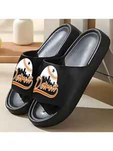 1 pair of unisex slippers, new style slippers, Detroit baseball city logo, indoor/outdoor slippers, holiday gift slippers, women's home slippers, room slippers, birthday gift slippers