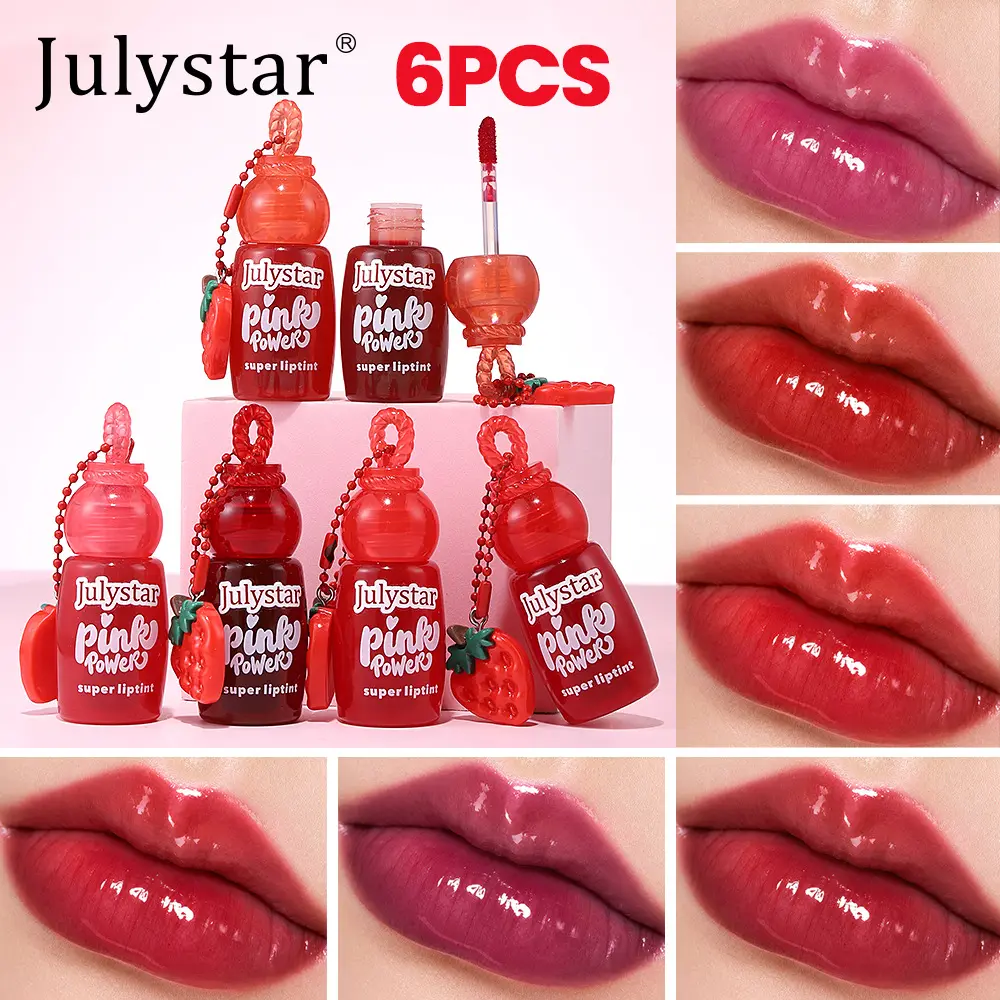 Long-Lasting Moisturizing Lipstick Set, Easy Application, Natural 3D Effect, Non-Staining Lip Gloss, Six-Piece Pack