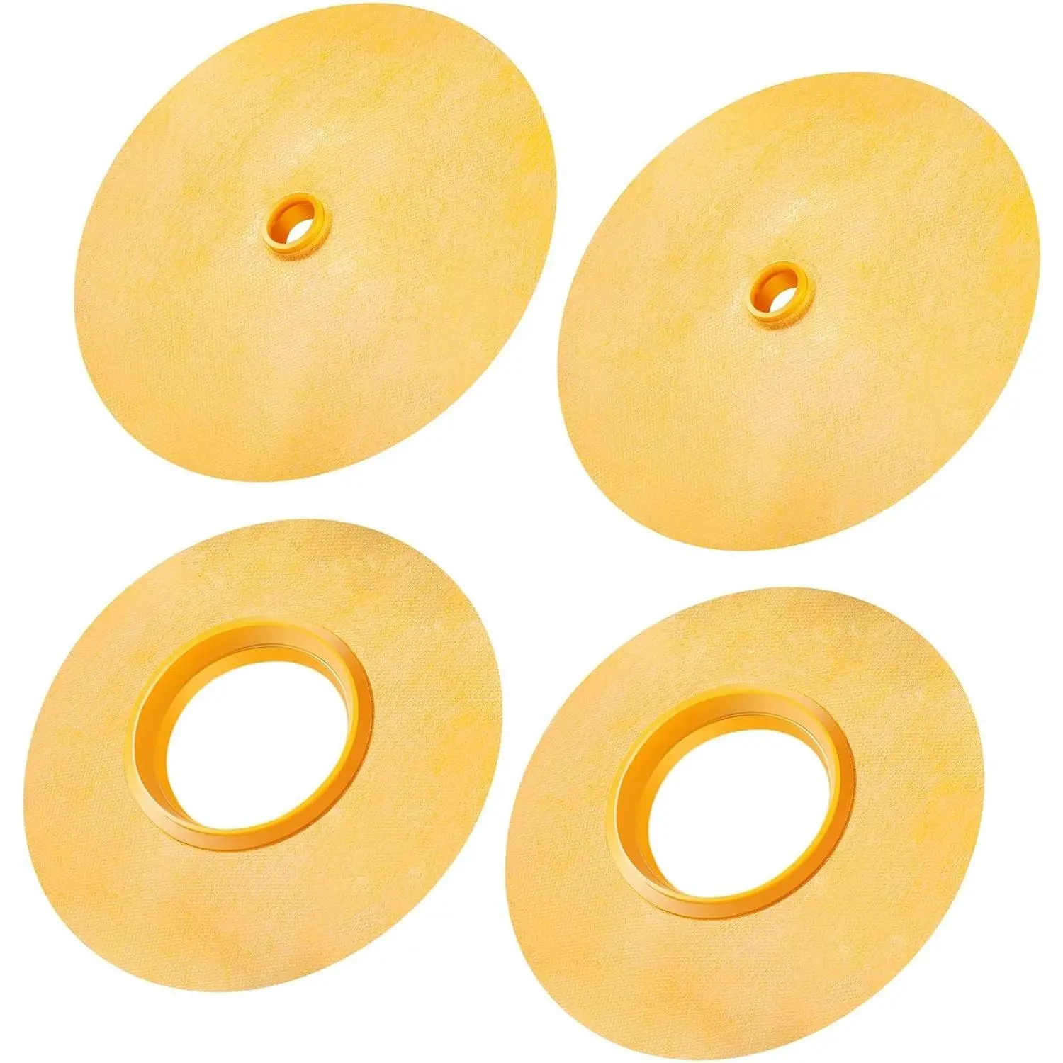 Fabbay 4 Pcs Shower Valve and Pipe Seal Kit, Waterproof Mixing Valve Gasket & Pipe Seal Membrane for Tile Shower Installation, Bathroom Waterproofing & Leak Protection