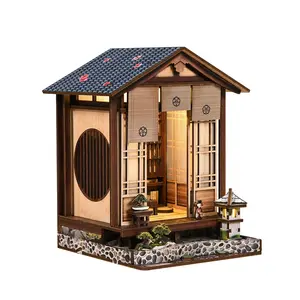 Christmas Corner DIY Hut 3D Hand-Assembled Booklet Toy House, Christmas Gift Toy House, Mini House, Book Nook, Holiday Decoration