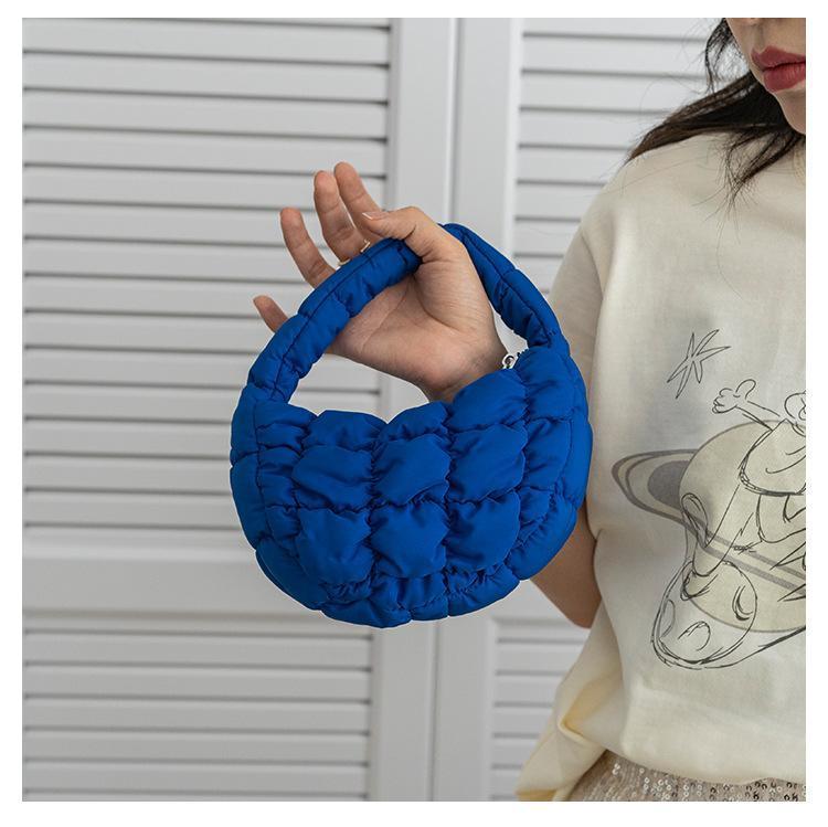 Fashion Quilted Shoulder Bags for Women Handbag Mini Cloud Pleated Bags Puffer Dumpling Bag Luxury Tote