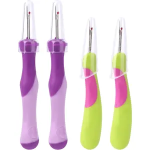 2 count Seam Ripper for Sewing,  Remover Tool Thread Puller  for Hand Sewing Knitting Embroidery  Stitching Fabric Crafts Needlepoint Accessories Supplies Essentials ( & Green)
