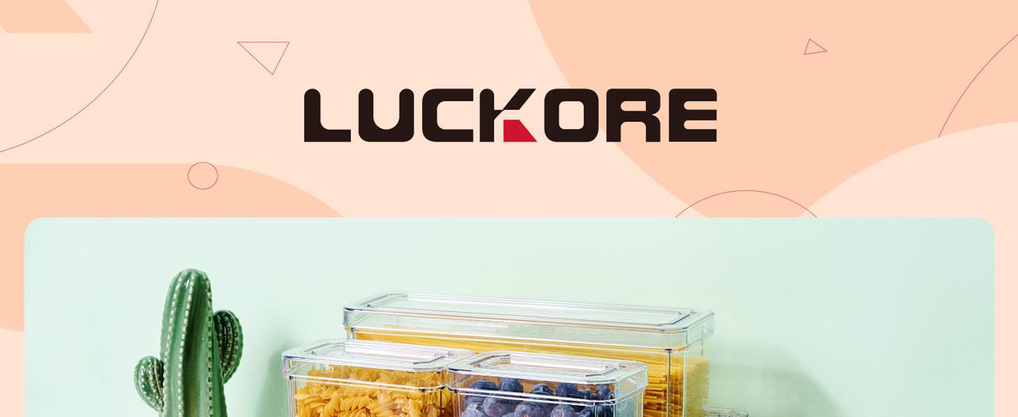 10 Pack Clear Fridge Organizer, Stackable Refrigerator Organizer Bins with Lids, Fridge Storage Containers for Kitchen, Food, Cabinets, Fruits, Vegetables, Cereals