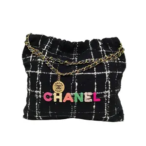 Pre-owned CHANEL 22Bag Tote Bag Medium 35cm Black P226359706