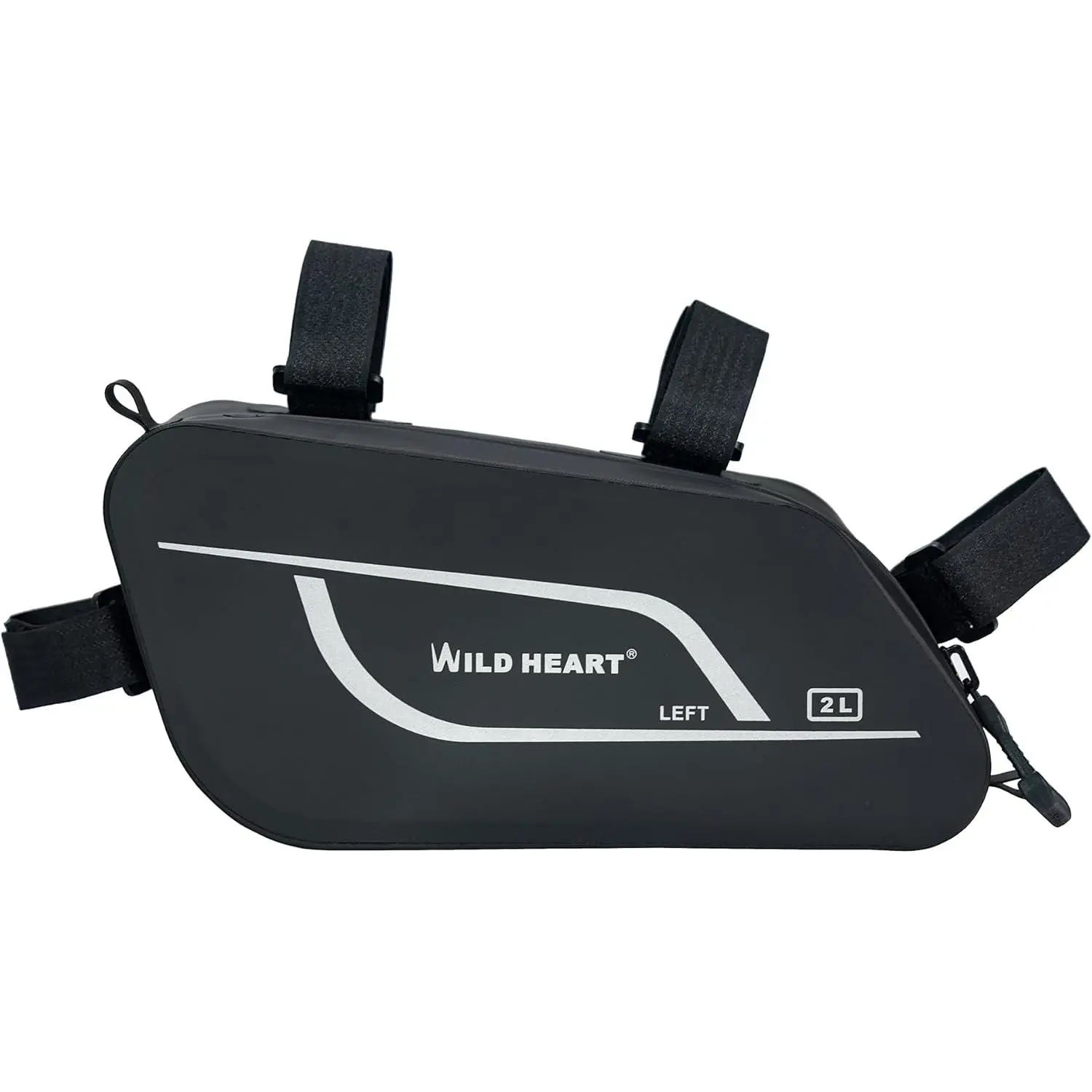 WILD HEART Left Motorcycle Waterproof Tool Bag - Airtight Zipper, TPU Material, 2.5L Compact Storage Organizer, Mounting Points, Compatible with Motorbikes, Dirt Bikes