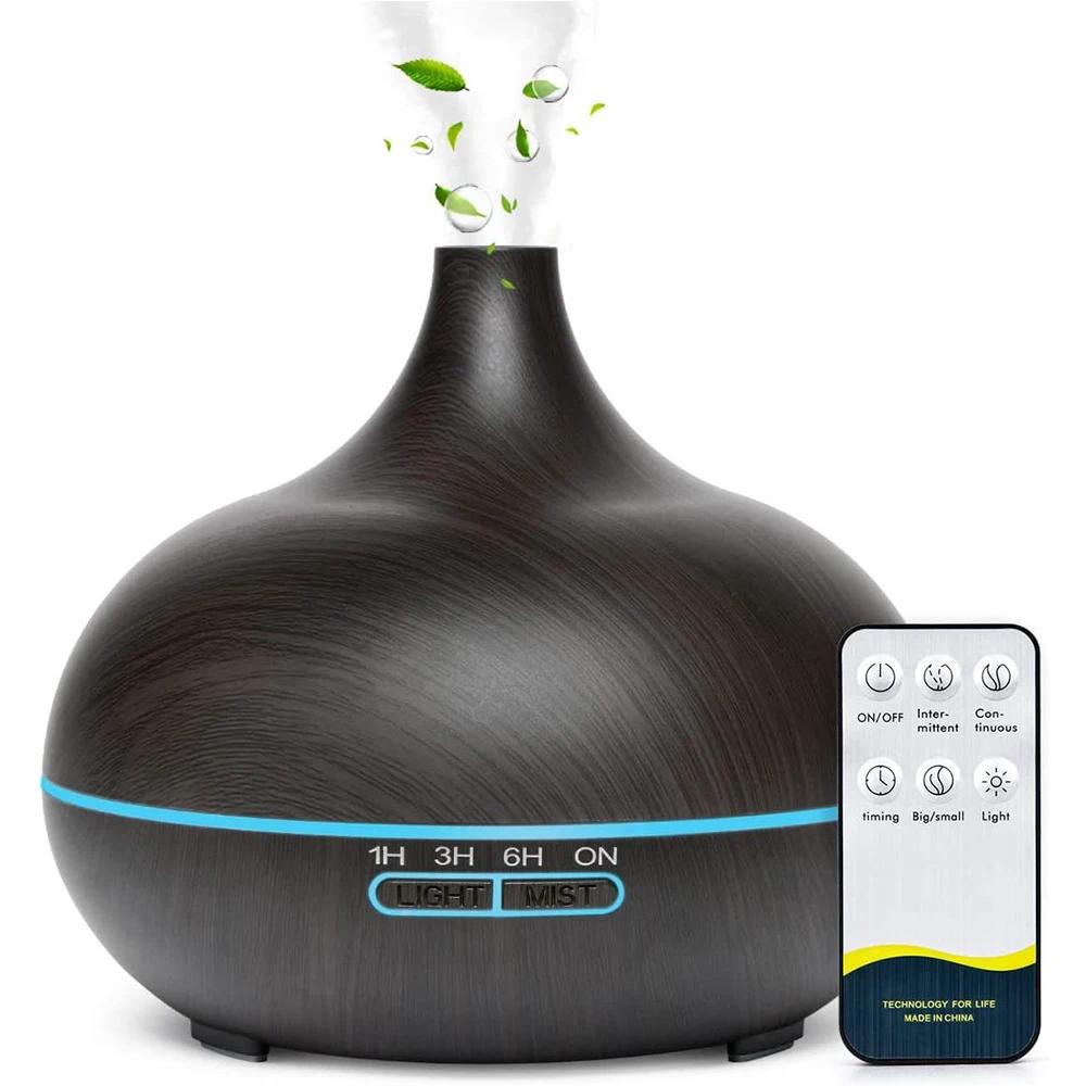 Remote Control Home Air Humidifier, Aromatherapy Essential Oil Diffuser, Large Capacity Electric Ultrasonic Aroma Diffuser,550ml air  purifier