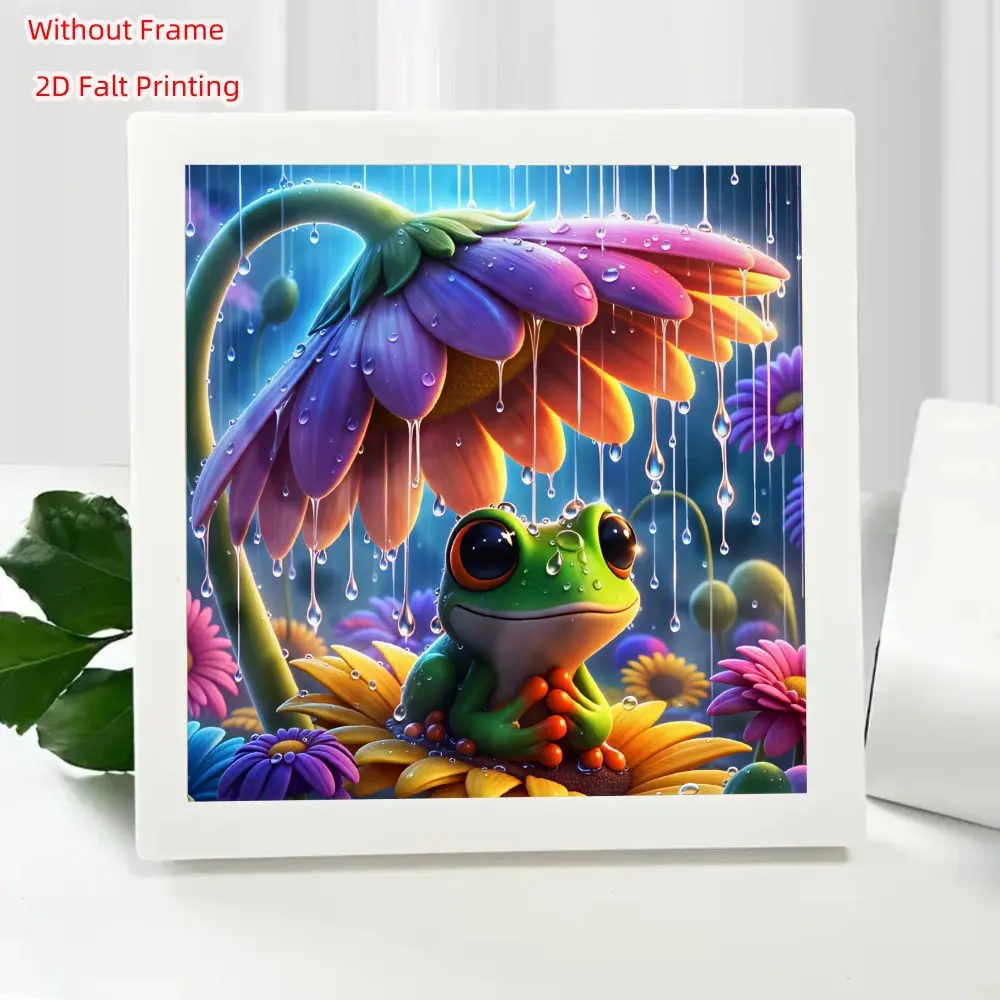 Frog Animal Diamond Painting Kit, Adult DIY 5D Diamond Art, Home Decor, Bedroom, Living Room, Christmas, New Year, Beginner Friendly