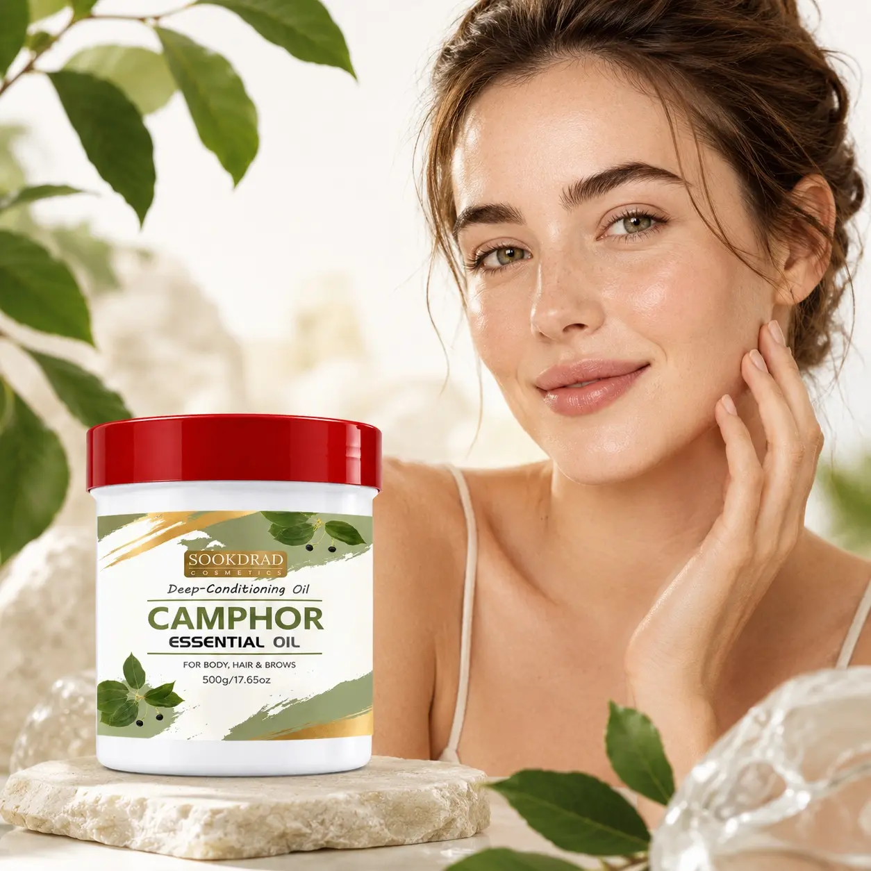 Camphor Essential Oil, Deep Conditioning Oil, For Body, Hair & Brows, All Purpose Conditioning, 500g