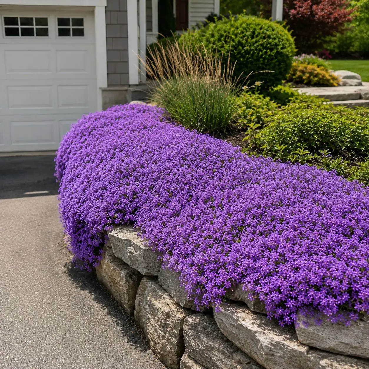 Purple Creeping Thyme Seeds for Planting -Non-GMO Perennial Ground Cover Seeds - Fragrant Edible Herb Flowers - Heirloom Thymus Serpyllum for Paths & Lawns-easy to grow