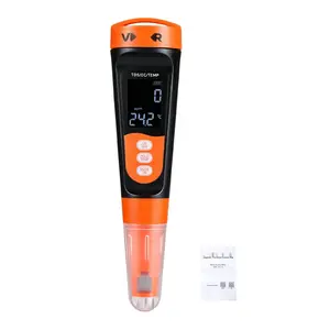 Digital TDS And EC Meter 0-9990 PPM Range With ATC, Multi-Parameter Water Tester For Drinking Water Quality, TDS (PPM) And Conductivity Measurement, Clear VA Display Screen, Portable Handheld EC/TDS Meter