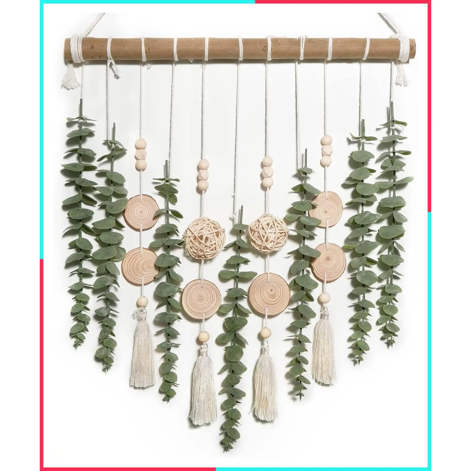 Sage Green Artificial Hanging Eucalyptus Wall Decor for Bathroom