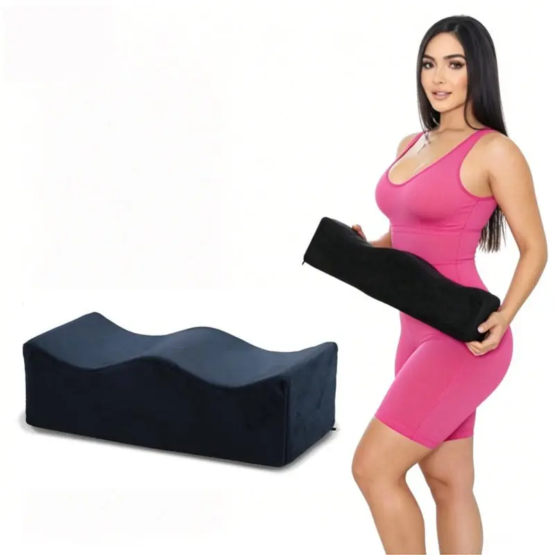 Memory Foam Hip and Buttock Cushion Pillow, Post-Op Recovery Pillow, Soft Fabric, Non-Slip Base, Comfortable Home Office Seat Pad