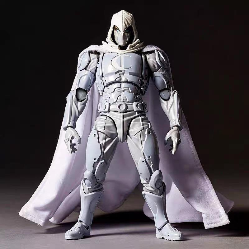 Moon Knight Figure Revoltech AMAZING YAMAGUCHI Avengers Marc Spector Winter Soldier Action Figurine PVC Movable Model Toys Gifts