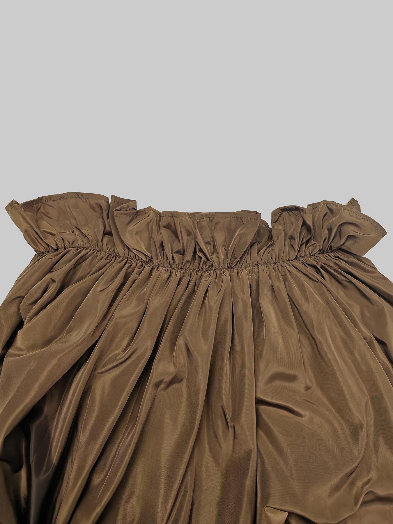 Women's Off Shoulder Ruffle Trim Long Dress, Chic Stylish Elegant Bishop Sleeve Long Sleeve Dress for Party Holiday Wedding Guest, Ladies Spring & Fall Clothes, Holiday Dresses, Wedding Guest Dress,  Formal Event Dress, Womenswear