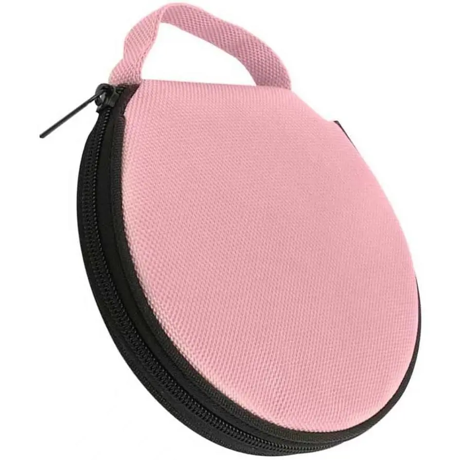 CD Case, 20 Capacity DVD  and Scratch-resistant Protective Storage Bag with Handle, Round Thickened Oxford Cloth Portable Zipper Disc Bag, for     ()