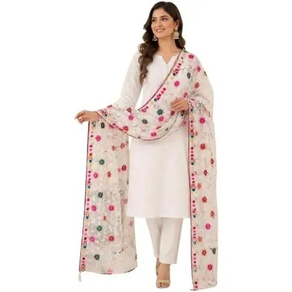 Women's Soft Lightweight Ethnic Dupatta for Suit, Kurti, Lehenga Party Wear Dupatta's for Women Dress Dupatta