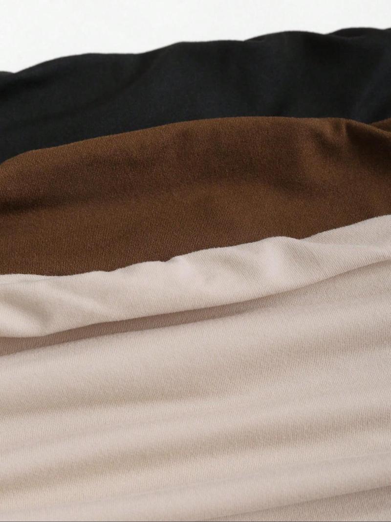 26 Valentine's Day 3pcs Autumn/Winter Bottom Women's Casual Fashion Sports Multi Color Ear Edge High Elasticity Topless Tank Top Three Piece Set